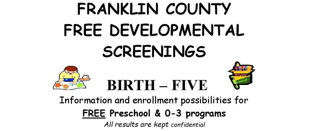 Franklin Co. free Developmental screenings